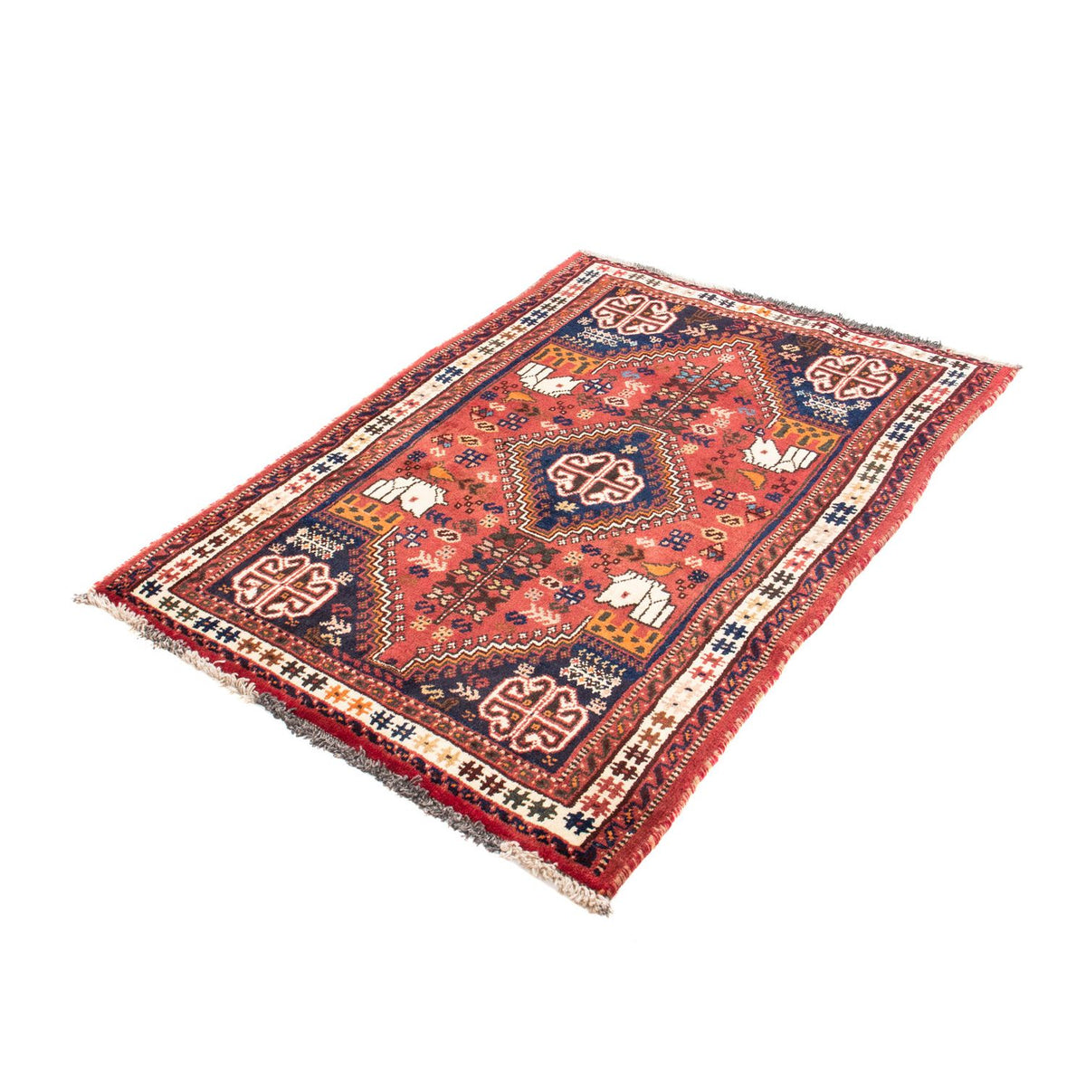 Tapis persan - Nomadic - 140 x 97 cm - rouge