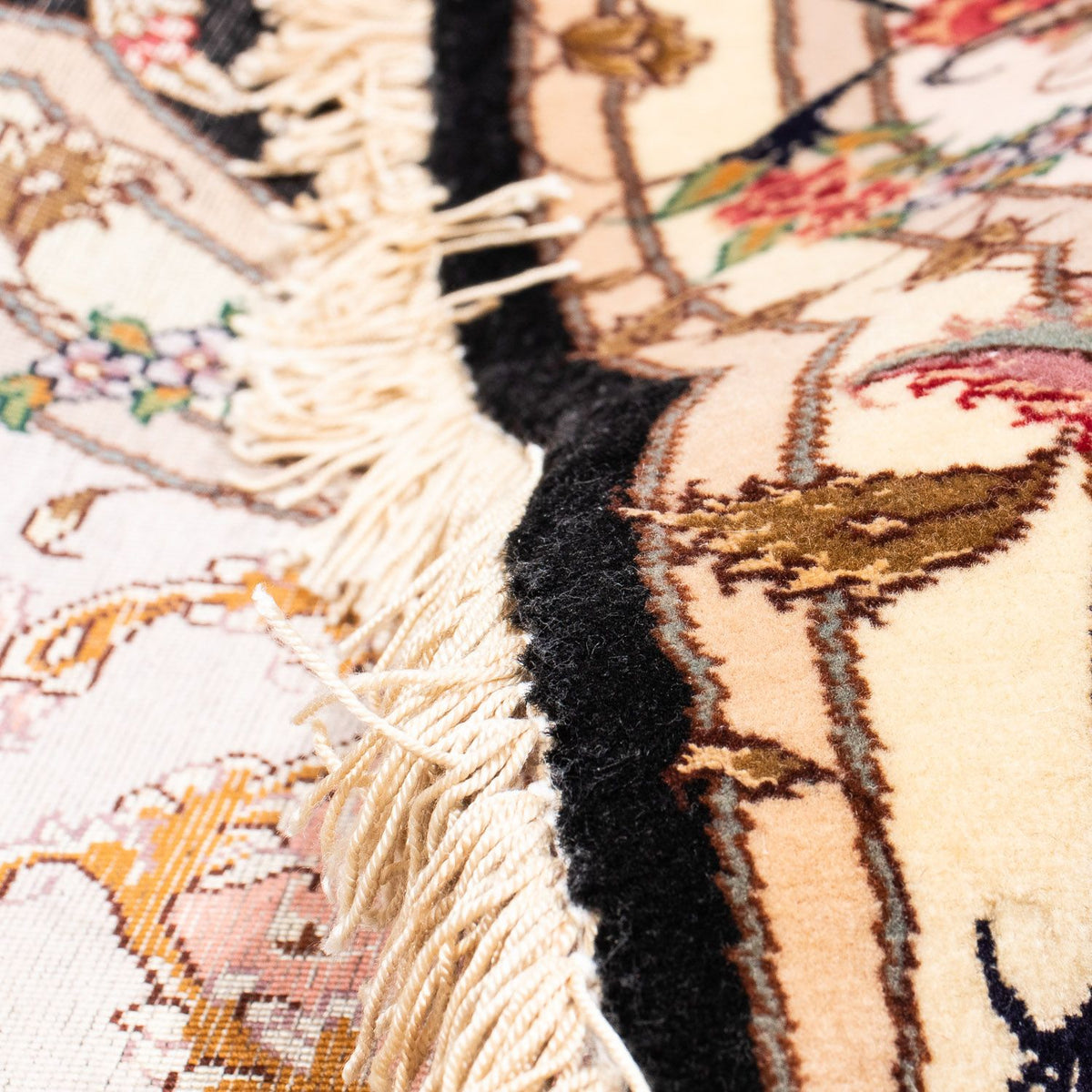 Tapis persan - Tabriz - Royal ronde  - 208 x 208 cm - bleu foncé