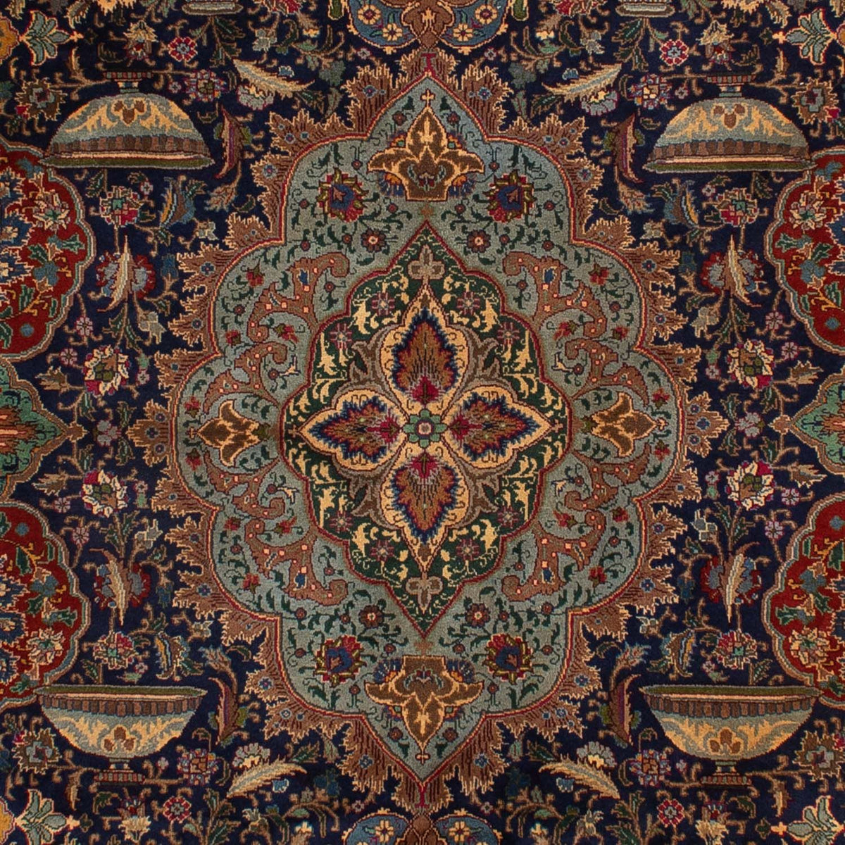 Tapis persan - Classique - 288 x 200 cm - bleu foncé