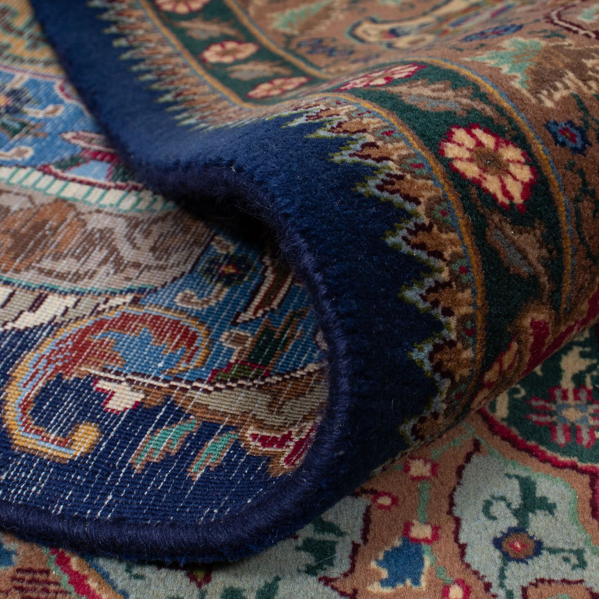 Tapis persan - Classique - 288 x 200 cm - bleu foncé