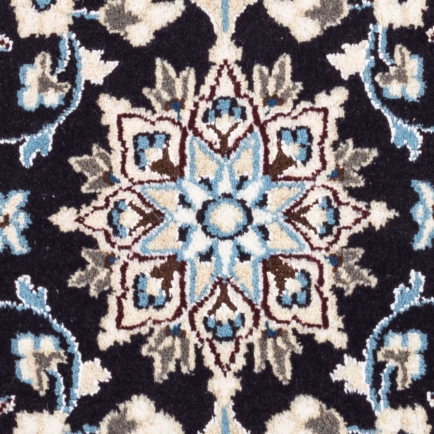 Tapis persan - Nain - 101 x 55 cm - bleu foncé