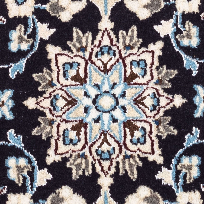 Tapis persan - Nain - 101 x 55 cm - bleu foncé