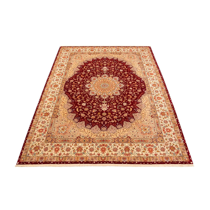 Tapis persan - Tabriz - Royal - 400 x 300 cm - rouge foncé