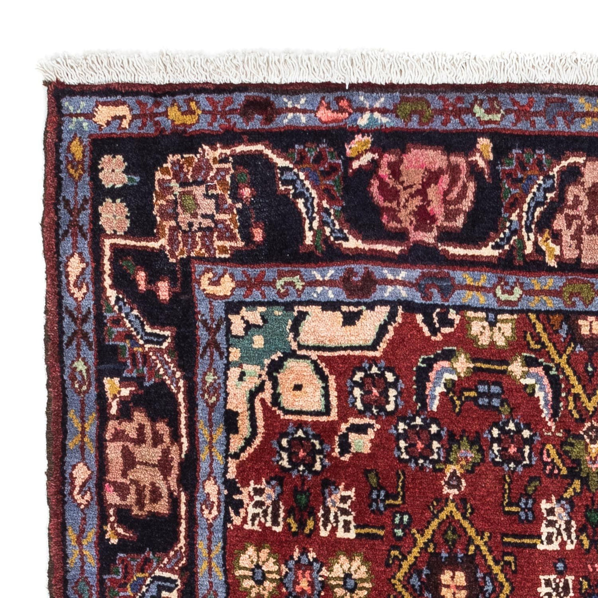 Tapis persan - Nomadic - 130 x 83 cm - rouge foncé