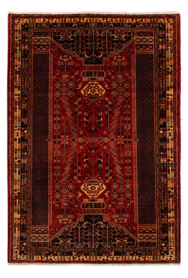 Tapis persan - Nomadic - 291 x 196 cm - rouge foncé