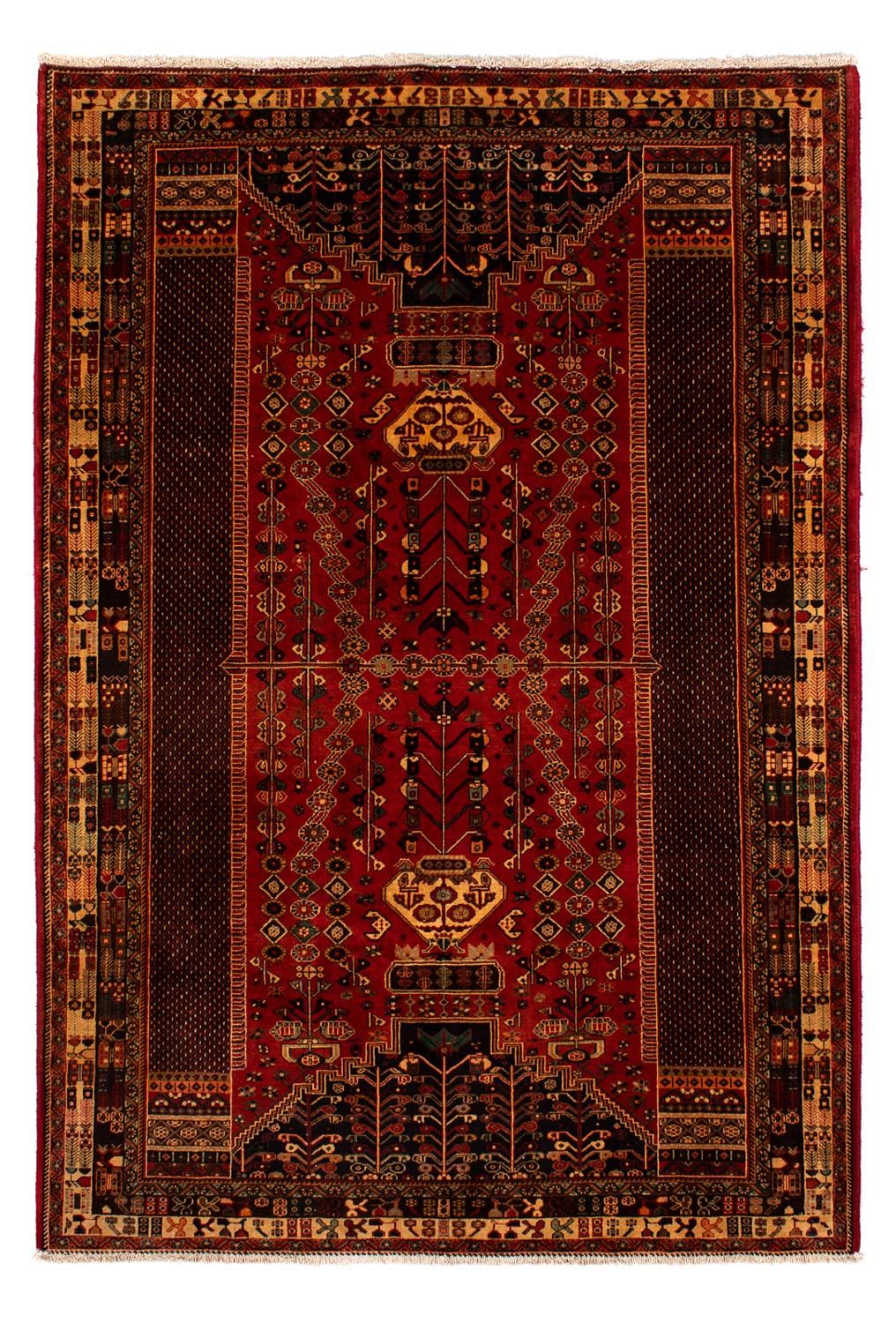 Tapis persan - Nomadic - 291 x 196 cm - rouge foncé