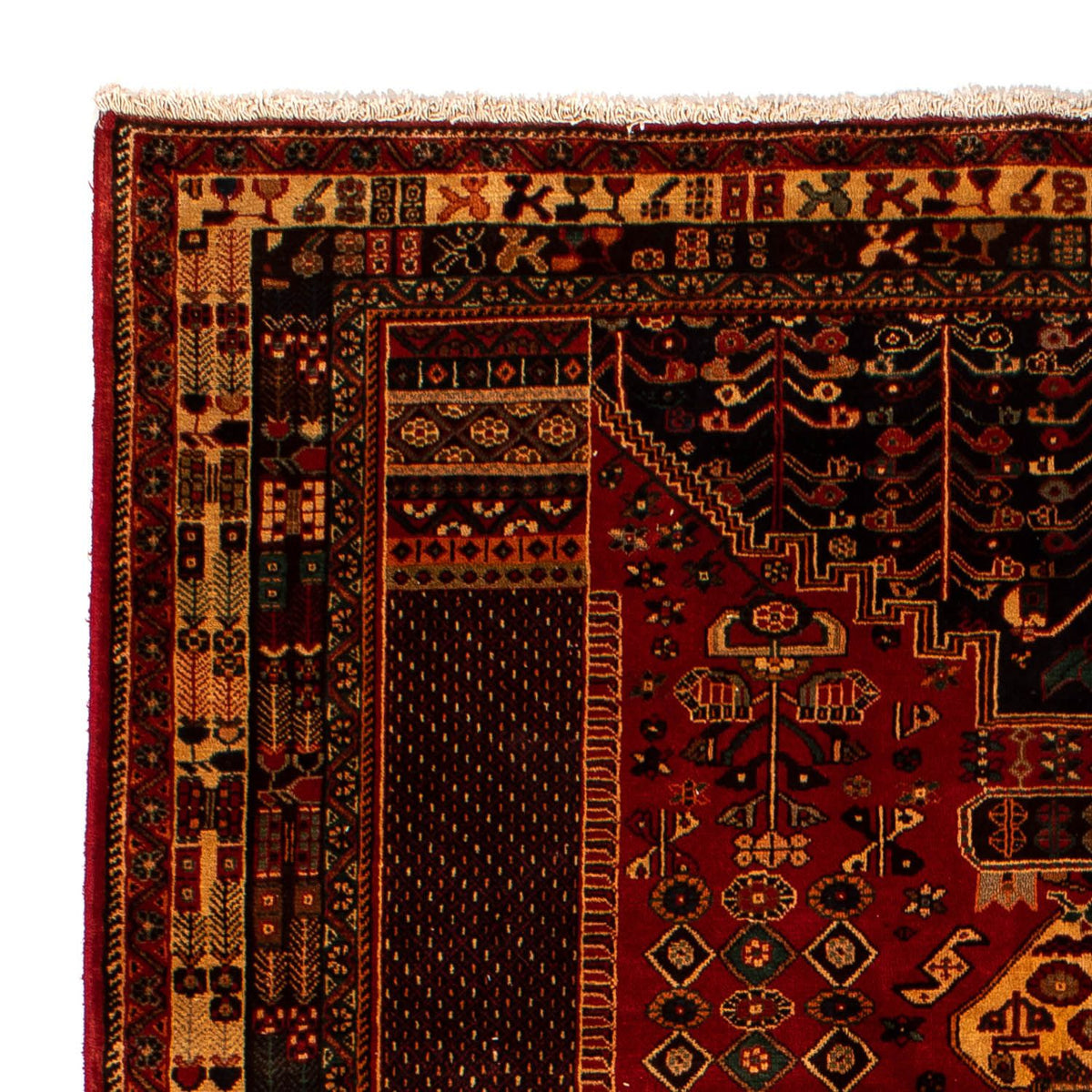 Tapis persan - Nomadic - 291 x 196 cm - rouge foncé