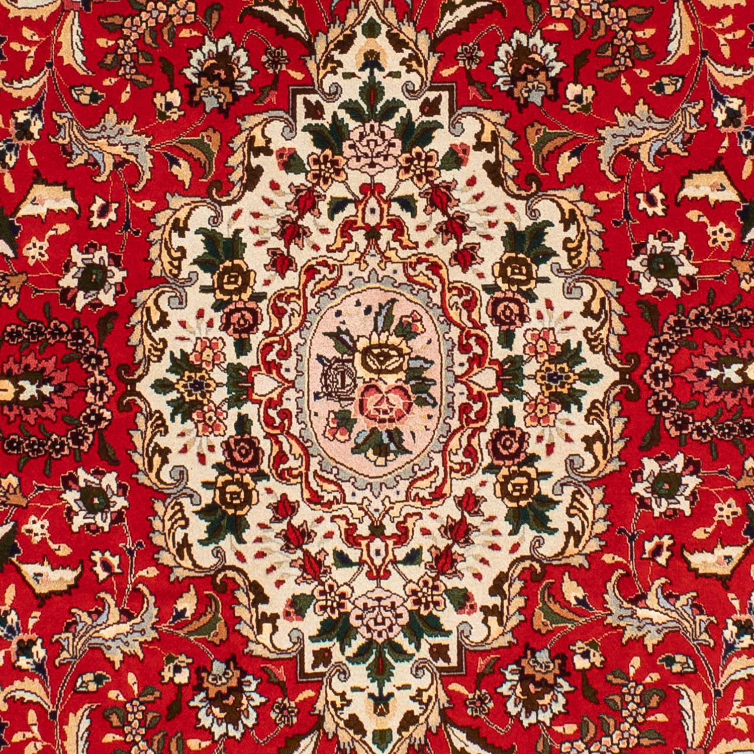 Tapis persan - Tabriz - Royal ovale  - 195 x 130 cm - rouge