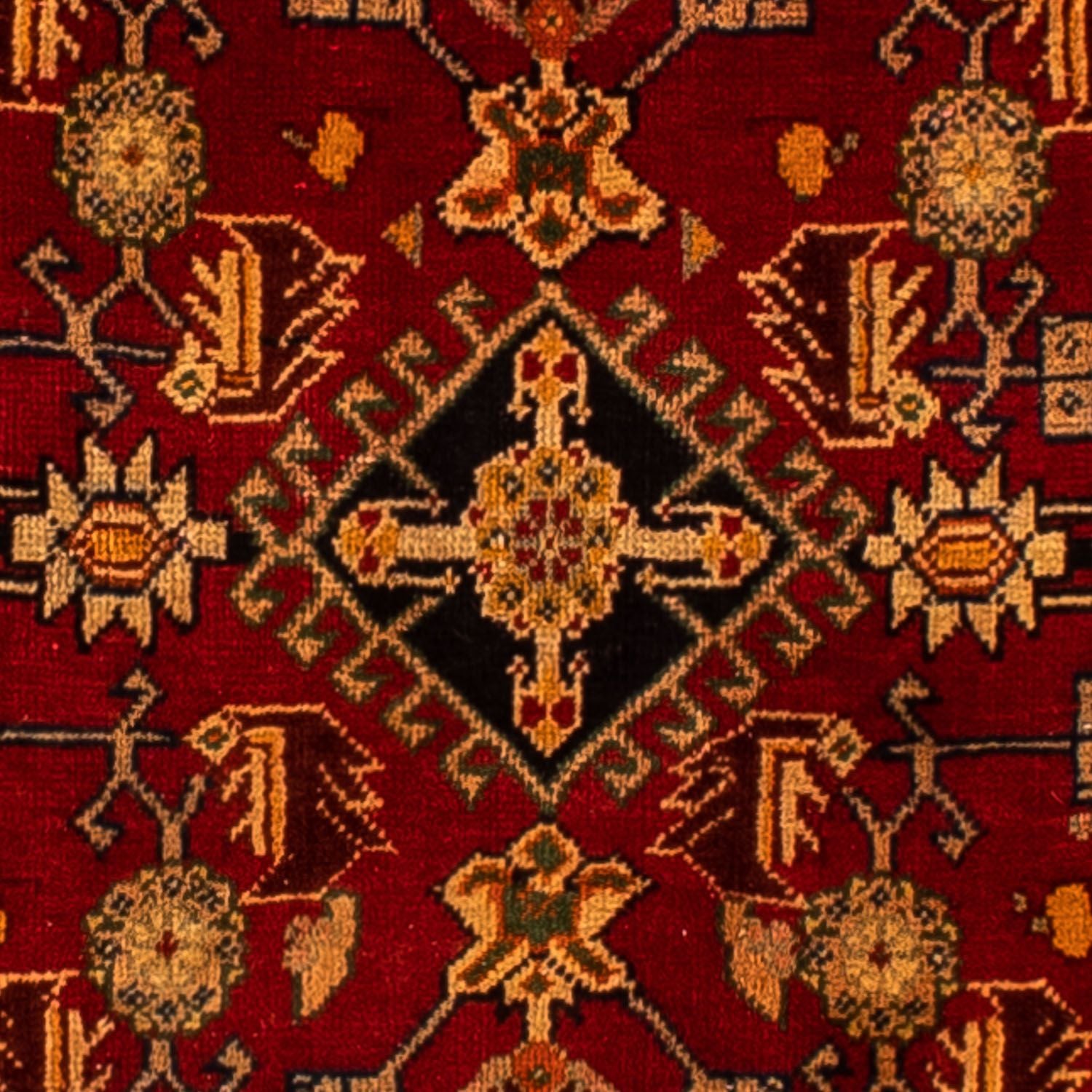 Tapis persan - Nomadic - 296 x 190 cm - rouge foncé