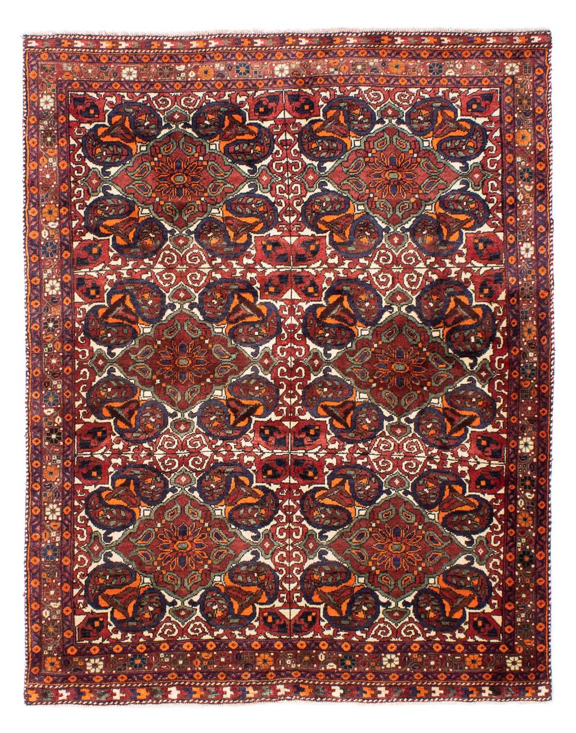 Tapis persan - Nomadic - 198 x 150 cm - multicolore