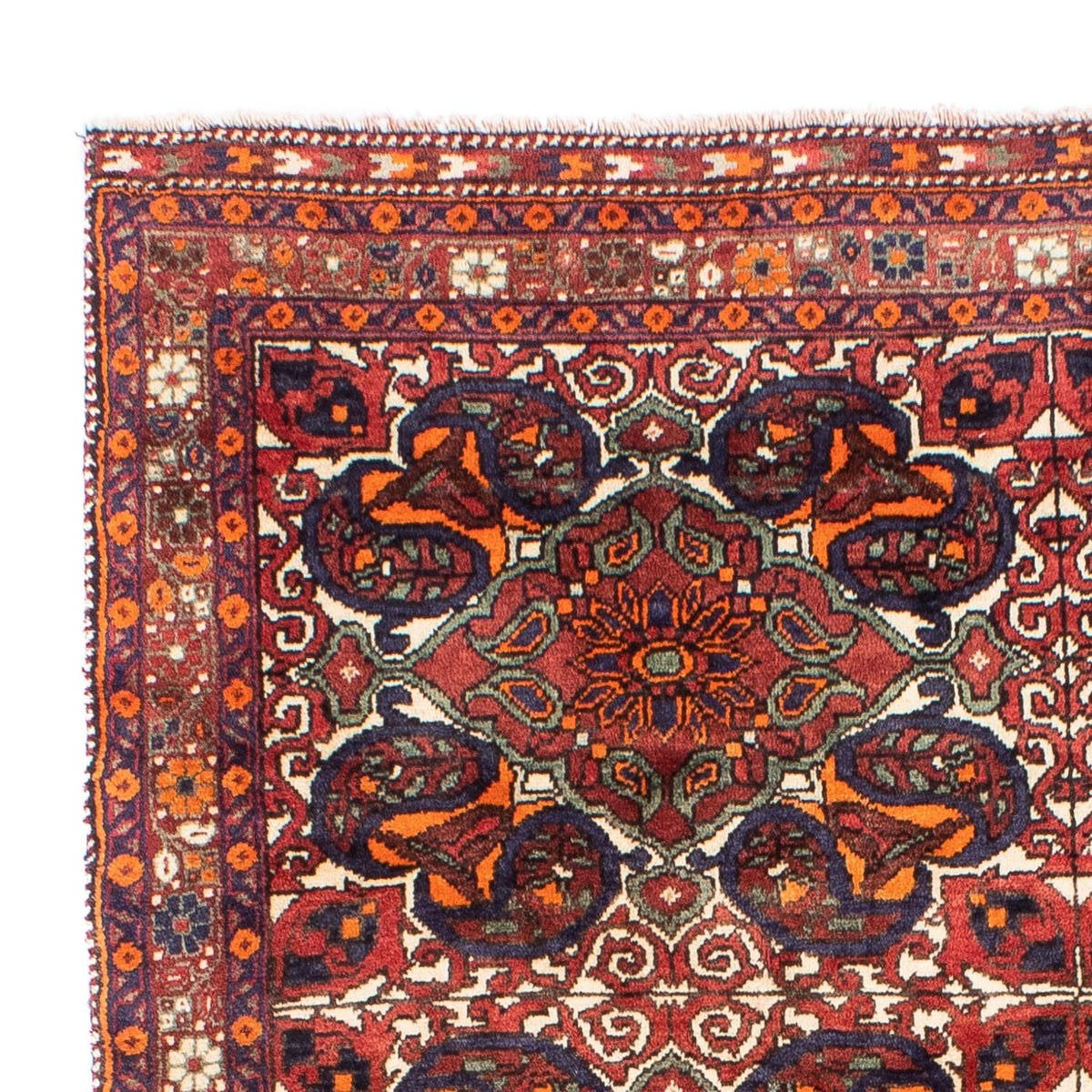 Tapis persan - Nomadic - 198 x 150 cm - multicolore