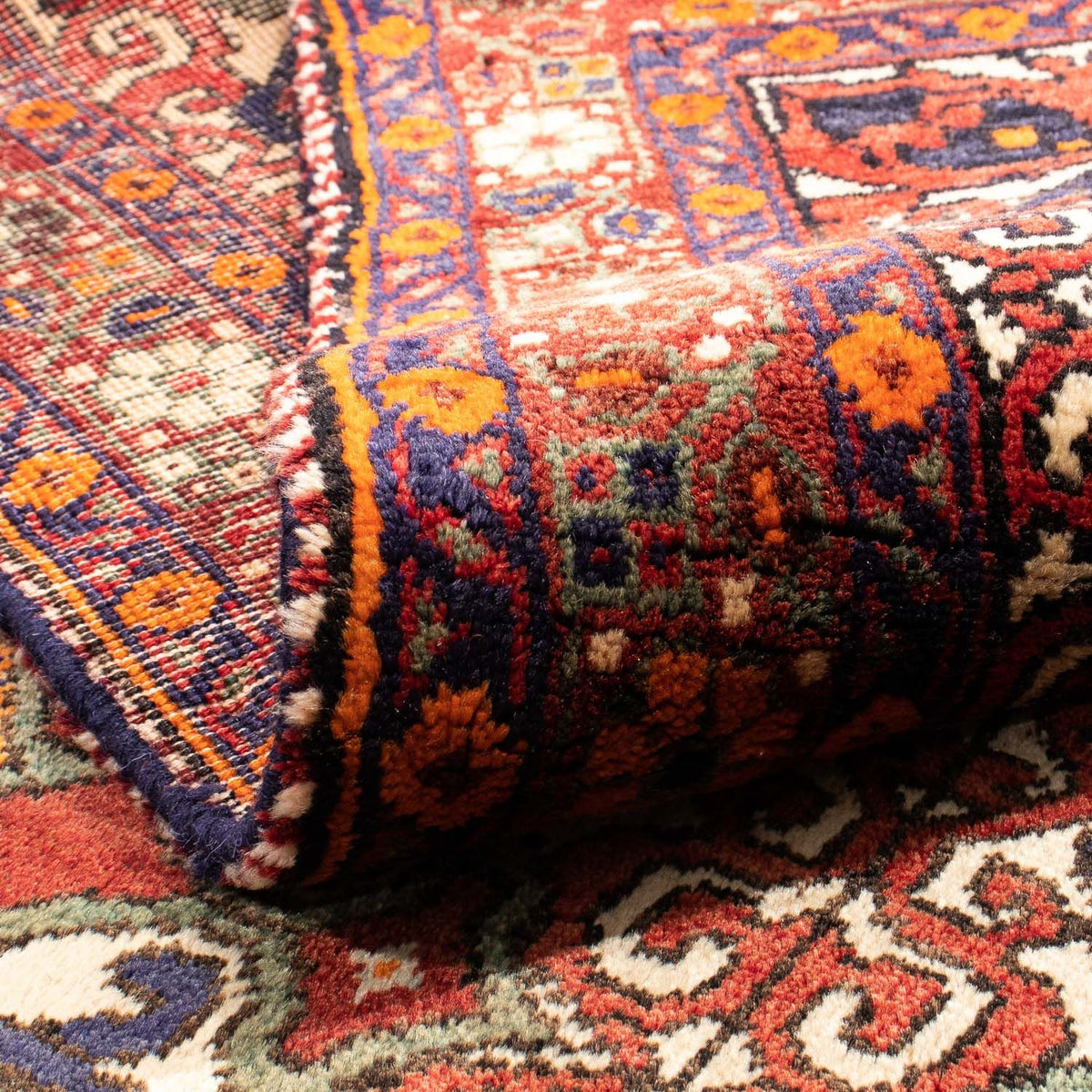 Tapis persan - Nomadic - 198 x 150 cm - multicolore