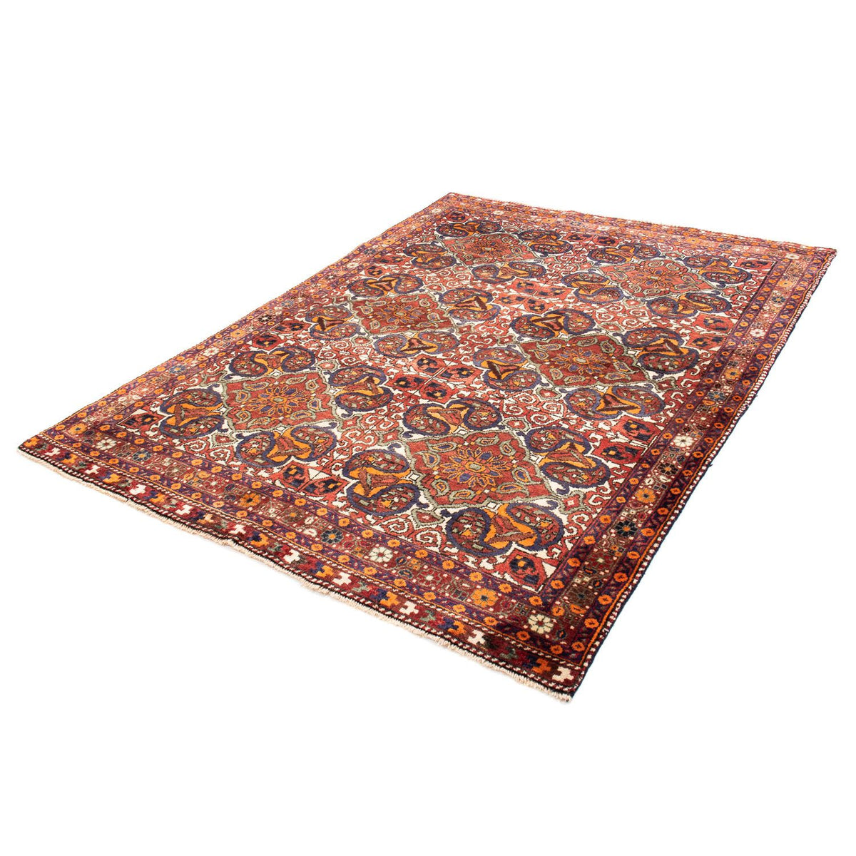 Tapis persan - Nomadic - 198 x 150 cm - multicolore