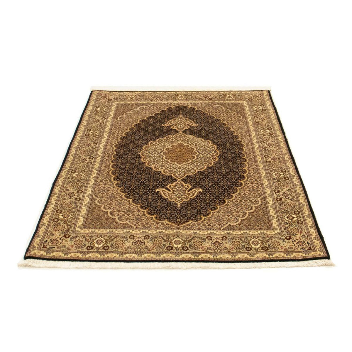 Tapis persan - Tabriz - Royal - 146 x 106 cm - bleu foncé