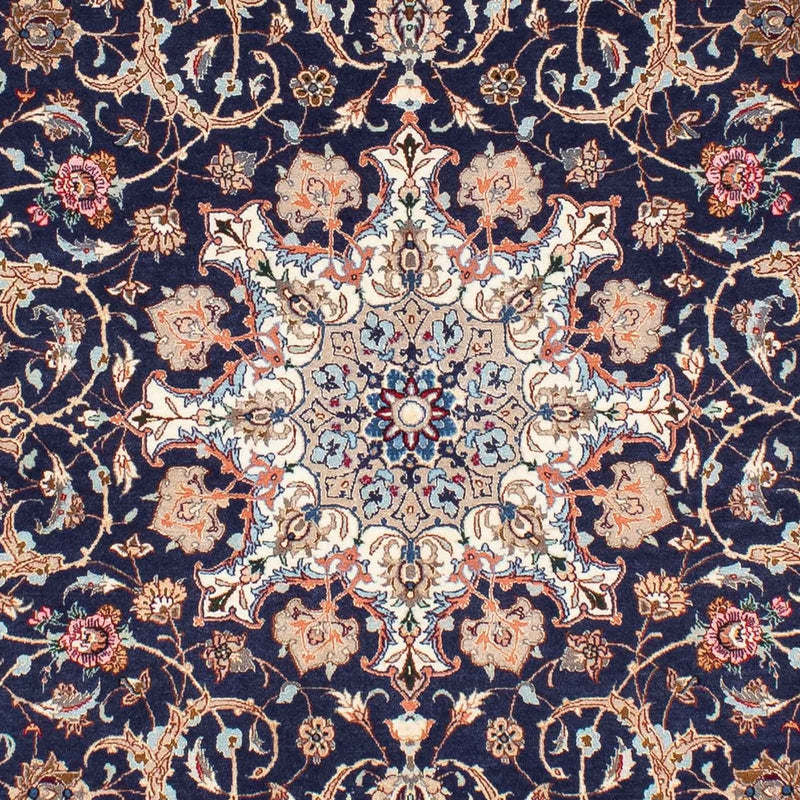 Tapis persan - Isfahan - Premium - 243 x 156 cm - bleu foncé