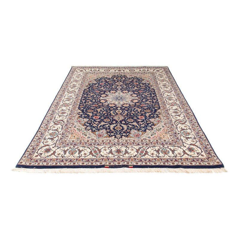 Tapis persan - Isfahan - Premium - 243 x 156 cm - bleu foncé