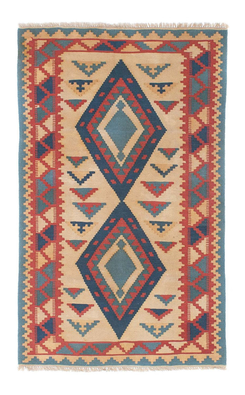 Tapis Kelim - Oriental - 184 x 117 cm - marron clair