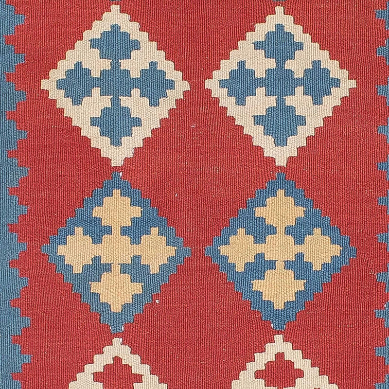 Tapis Kelim - Oriental - 172 x 117 cm - rouge foncé