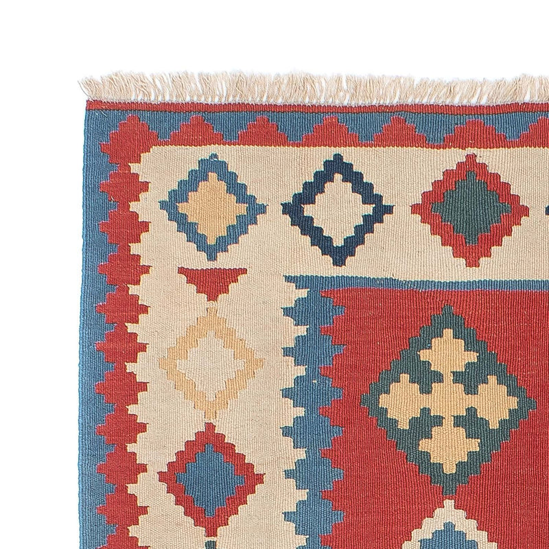 Tapis Kelim - Oriental - 172 x 117 cm - rouge foncé