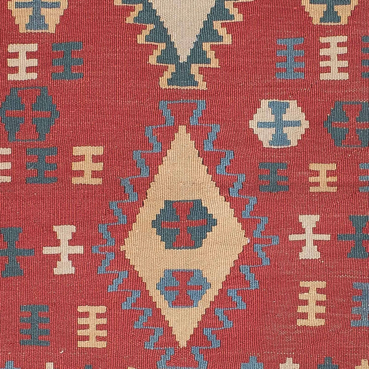 Tapis Kelim - Oriental - 168 x 113 cm - rouge foncé