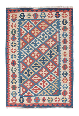 Tapis Kelim - Oriental - 180 x 118 cm - bleu