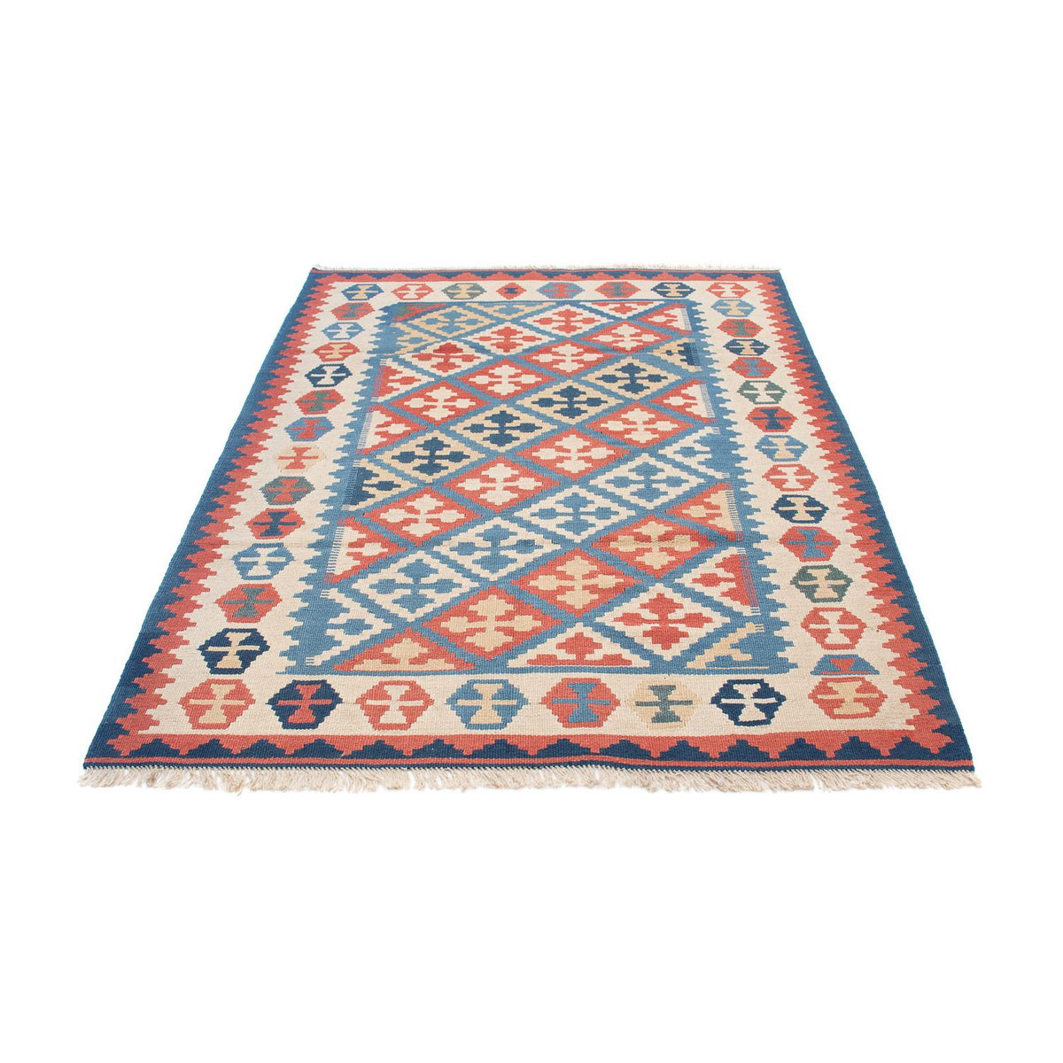 Tapis Kelim - Oriental - 180 x 118 cm - bleu