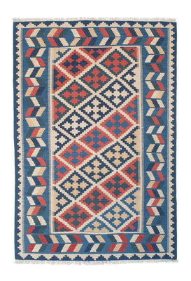 Tapis Kelim - Oriental - 178 x 120 cm - bleu
