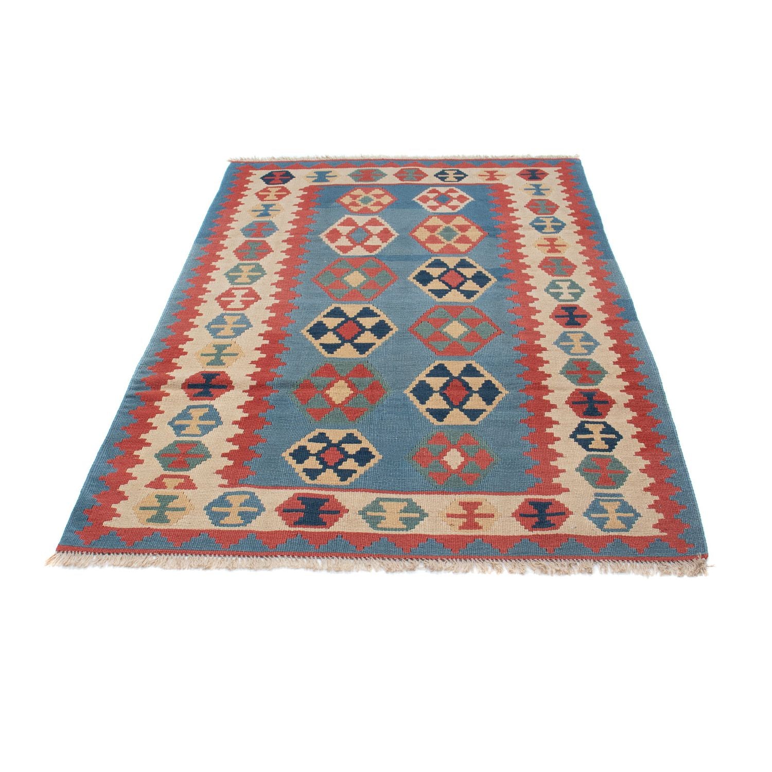 Tapis Kelim - Oriental - 179 x 108 cm - bleu