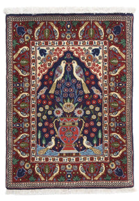 Tapis persan - Classique - 84 x 60 cm - bleu foncé