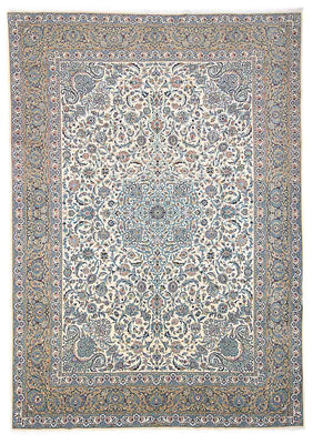 Tapis persan - Keshan - 423 x 312 cm - beige