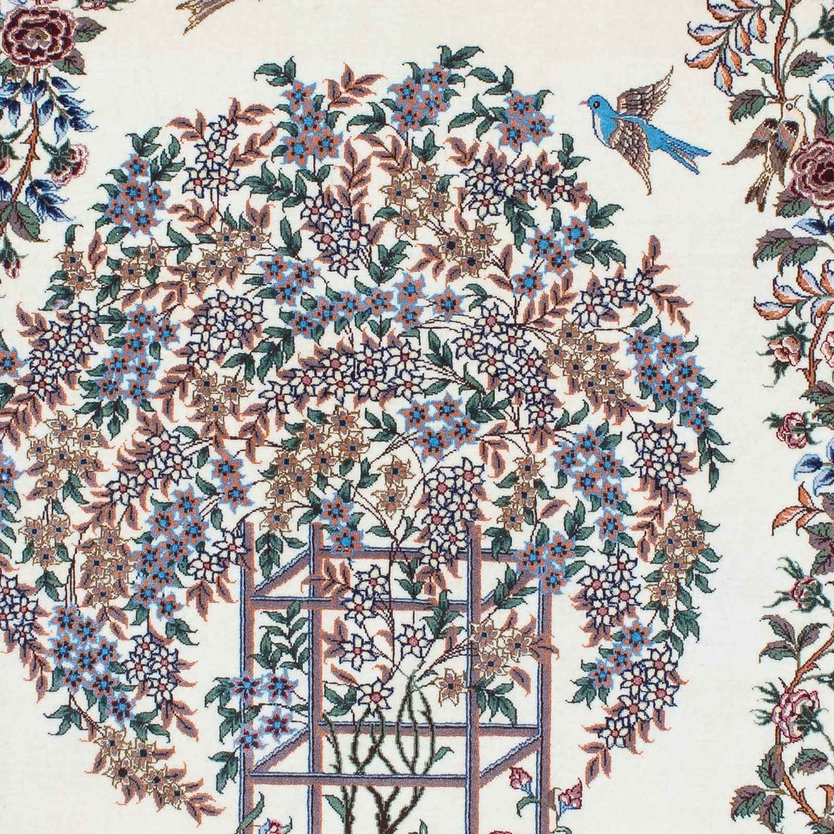 Tapis persan - Ghom - 202 x 135 cm - beige