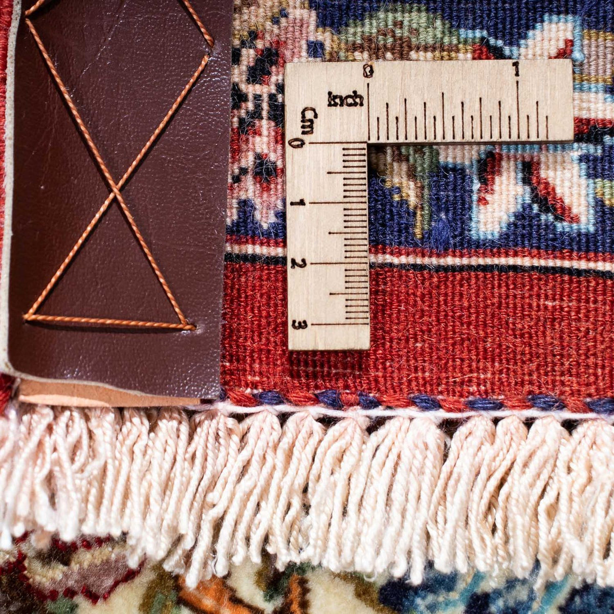 Tapis persan - Ghom - 202 x 135 cm - beige