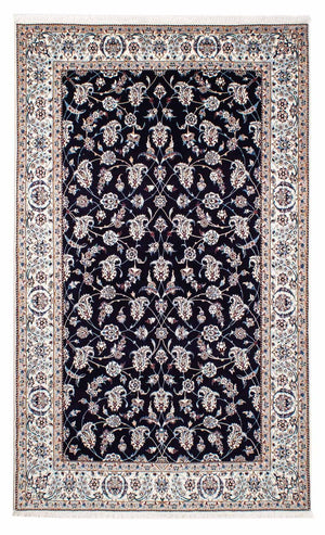 Tapis persan - Nain - Premium - 227 x 139 cm - bleu foncé