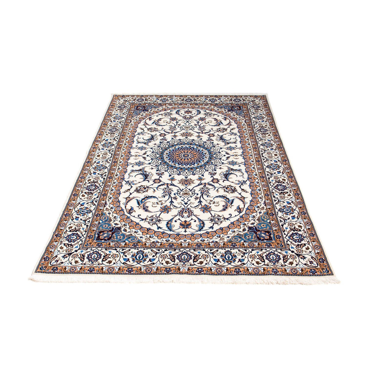 Tapis persan - Nain - Premium - 192 x 116 cm - beige