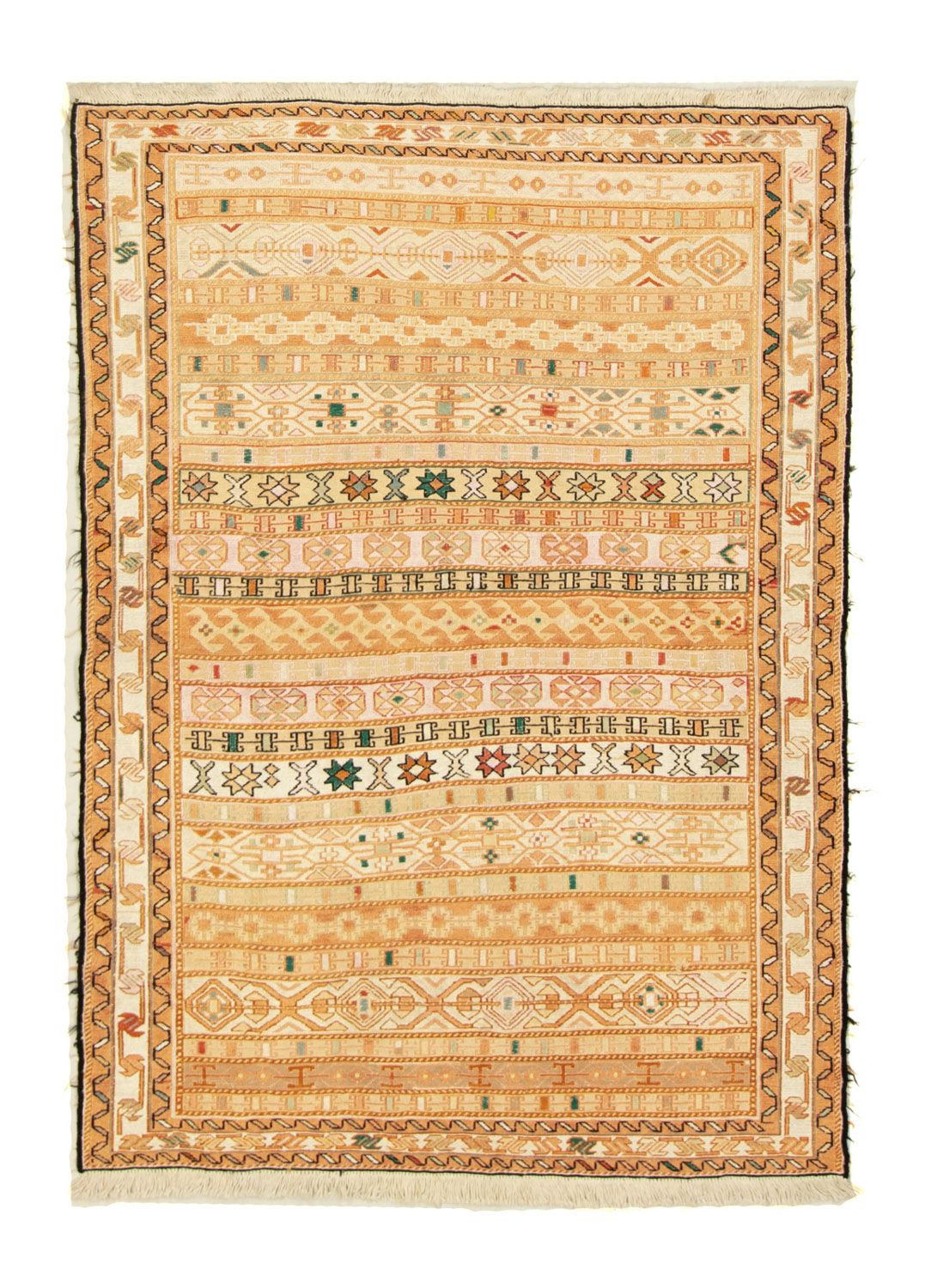 Tapis Kelim - Oriental - 141 x 103 cm - beige