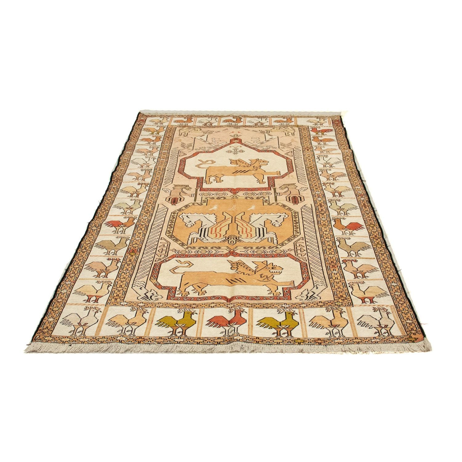 Tapis persan - Tabriz - 200 x 119 cm - beige