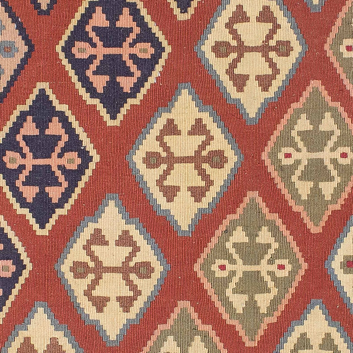 Tapis Kelim - Oriental - 188 x 118 cm - rouge foncé