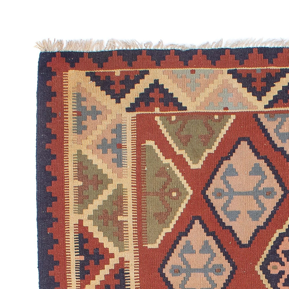 Tapis Kelim - Oriental - 188 x 118 cm - rouge foncé