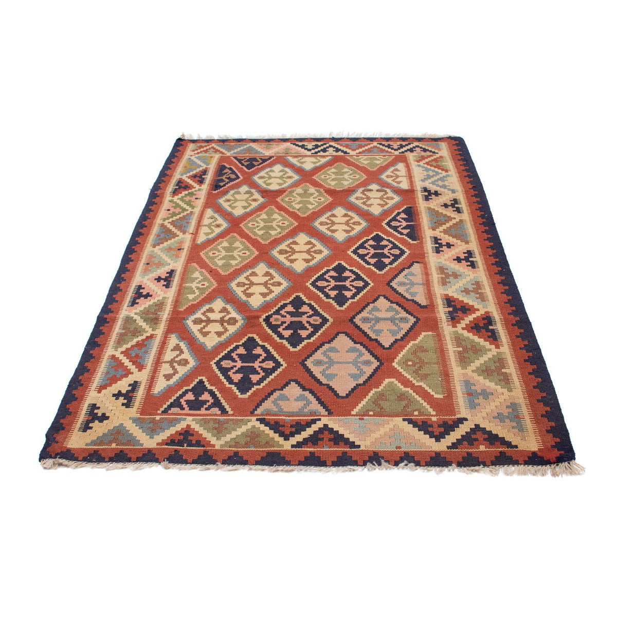 Tapis Kelim - Oriental - 188 x 118 cm - rouge foncé