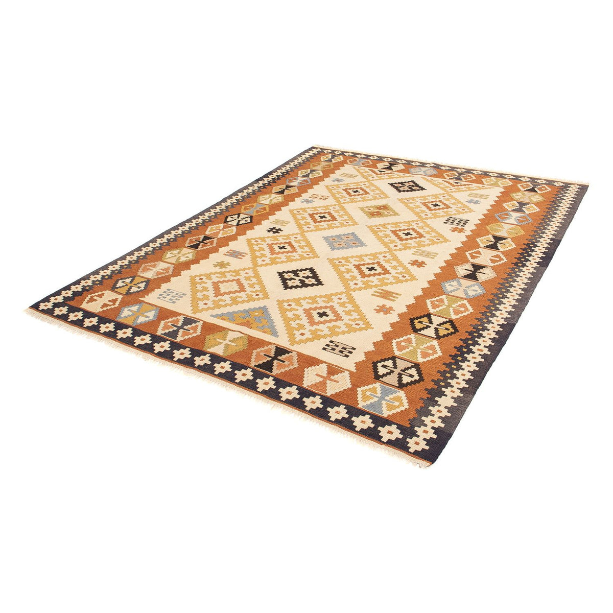 Tapis Kelim - Oriental - 208 x 160 cm - marron