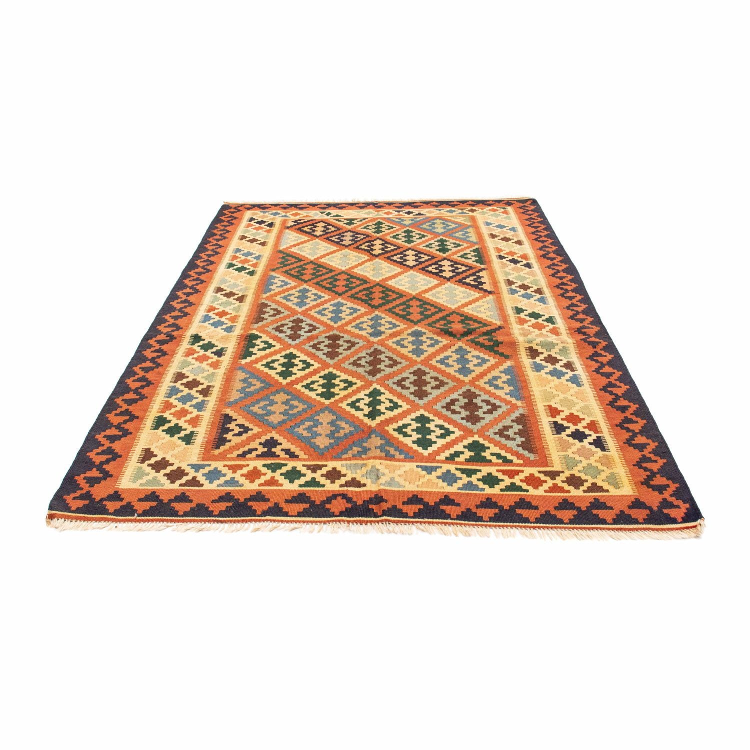 Tapis Kelim - Oriental - 208 x 157 cm - rouille