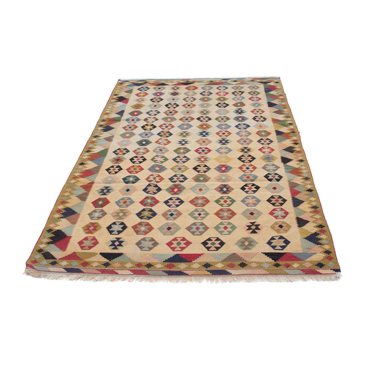 Tapis Kelim - Oriental - 216 x 127 cm - beige