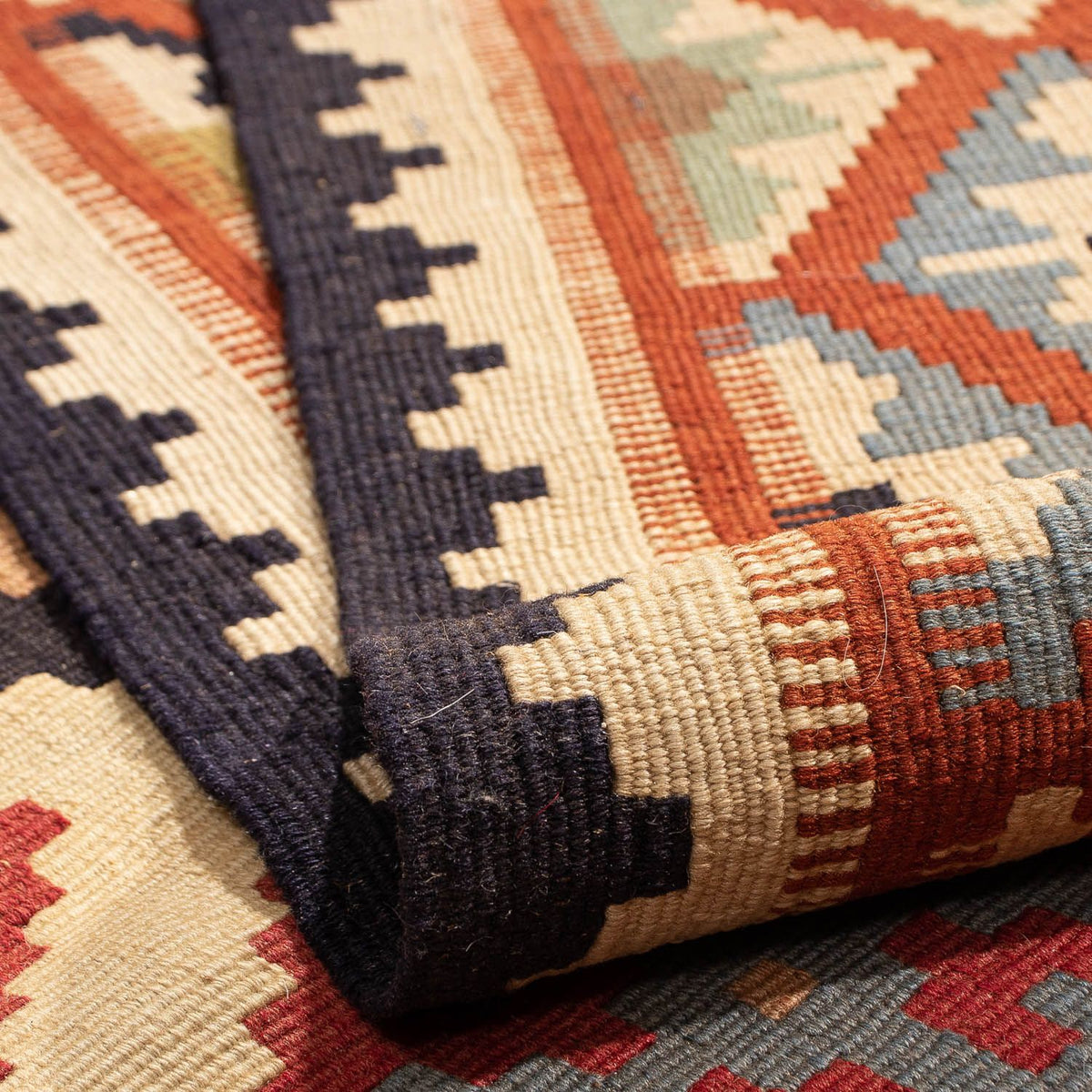 Tapis Kelim - Oriental - 188 x 124 cm - marron