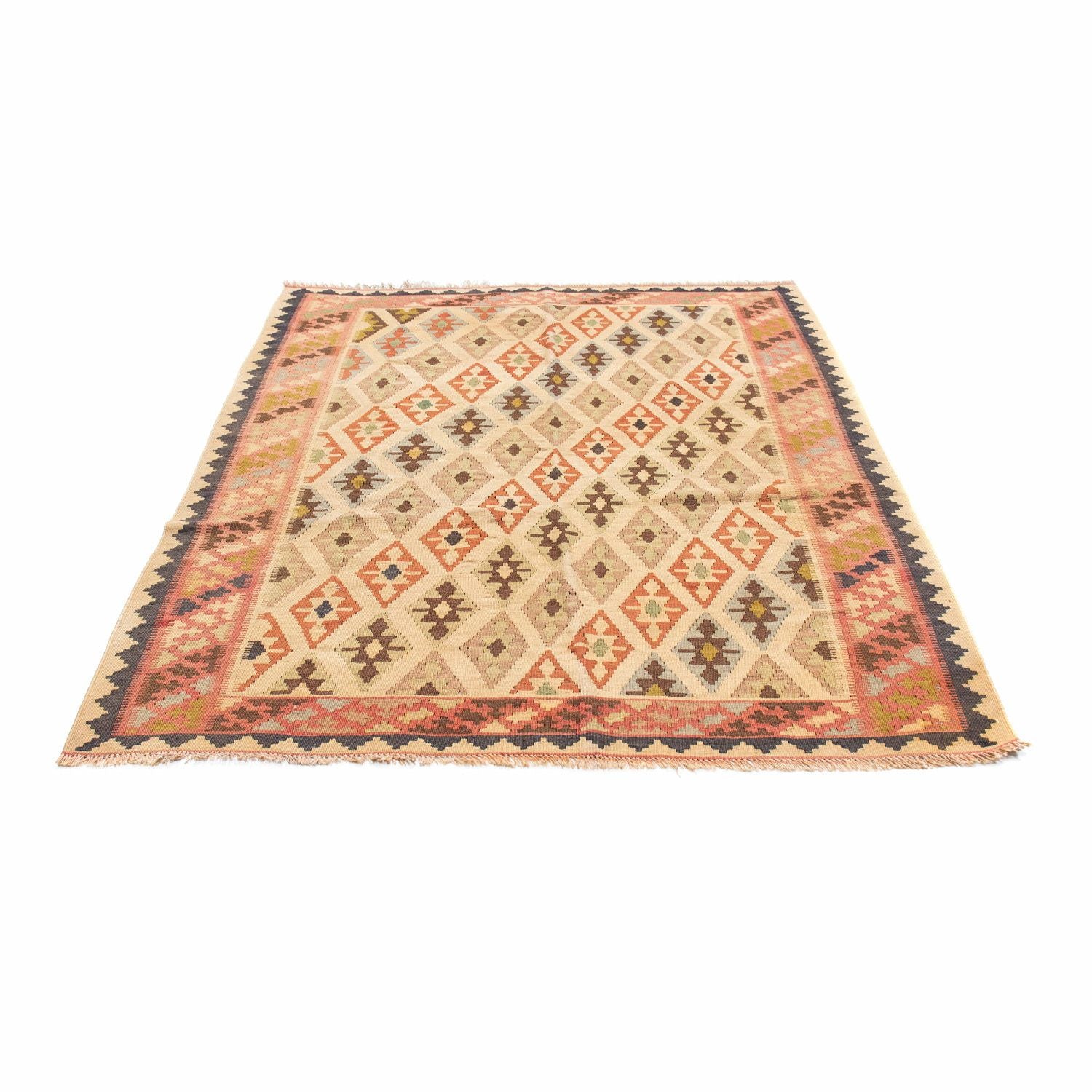 Tapis Kelim - Oriental - 190 x 144 cm - beige