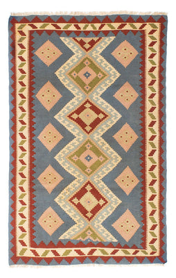 Tapis Kelim - Oriental - 200 x 130 cm - bleu clair