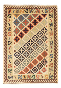 Tapis Kelim - Oriental - 200 x 147 cm - beige