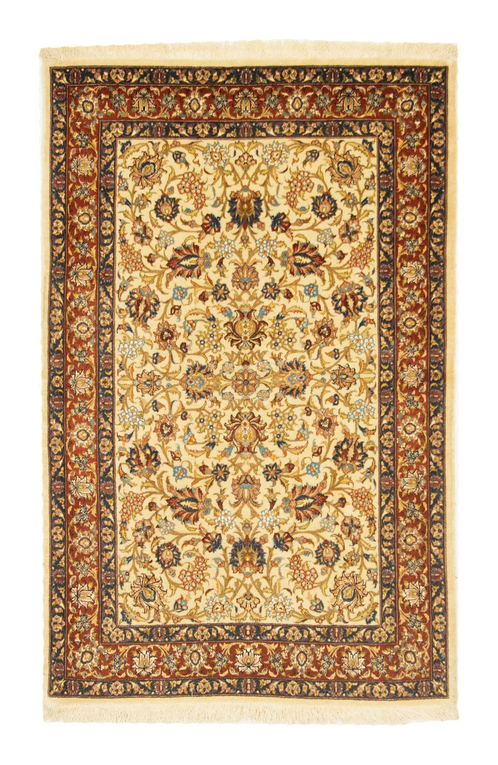 Tapis persan - Ghom - 154 x 100 cm - beige