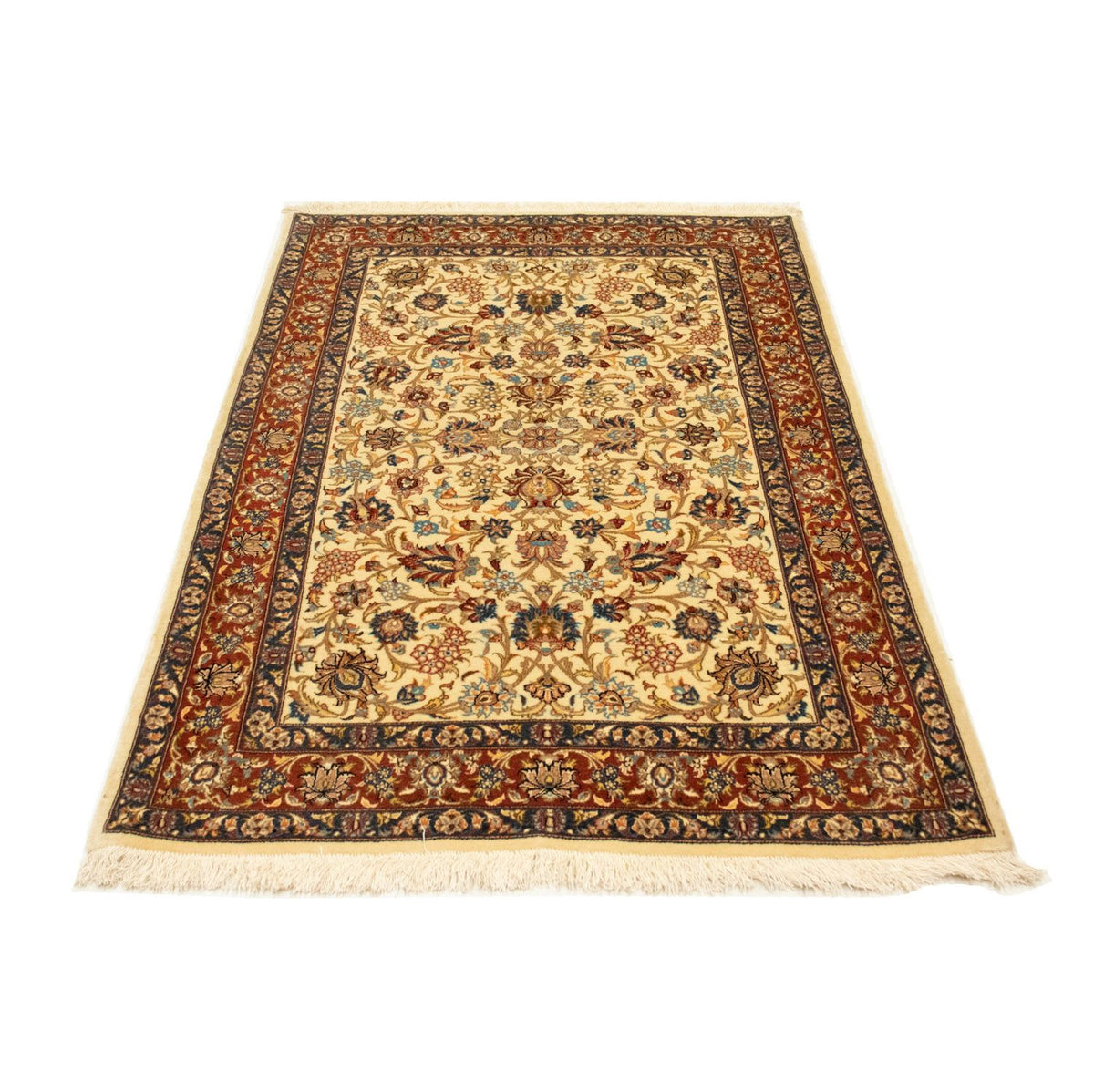 Tapis persan - Ghom - 154 x 100 cm - beige