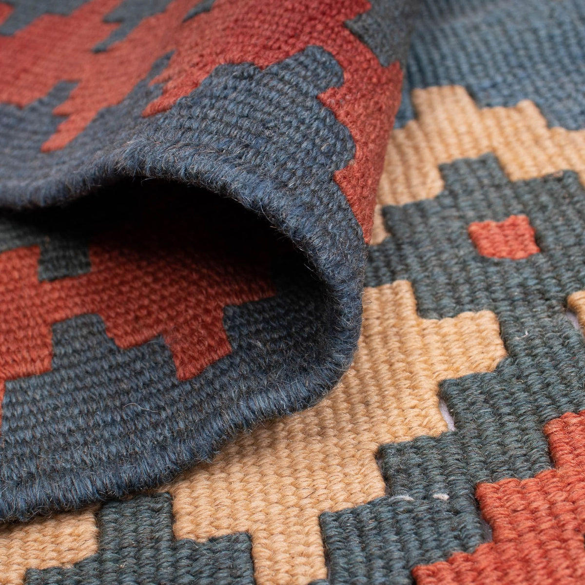 Tapis Kelim - Oriental - 167 x 114 cm - bleu