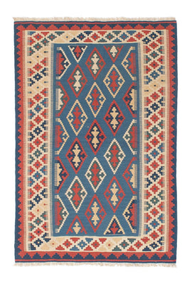 Tapis Kelim - Oriental - 168 x 114 cm - bleu